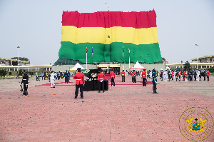 A mini-parade was held at the Jubilee House