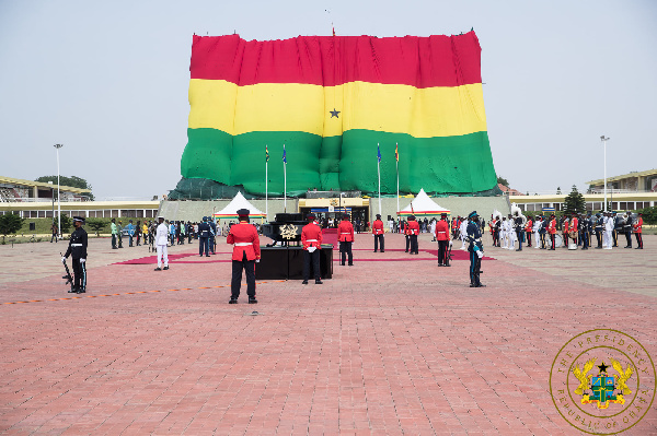 A mini-parade was held at the Jubilee House