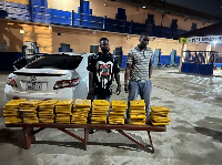 The suspects claimed ownership of the suspected packaged narcotics substance