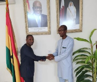 Kenpong with Ghana's Ambassador to Qatar Mohammed  Nurudeen Ismaila