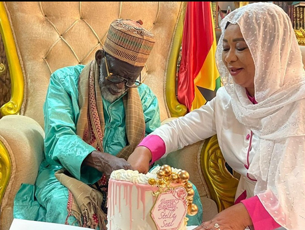 Chief Imam with singer Stella Seal