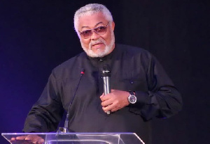 Former president of Ghana, the late Jerry John Rawlings