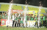 The Nigerian team celebrates