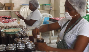 File photo of ladies working in a small business enterprise