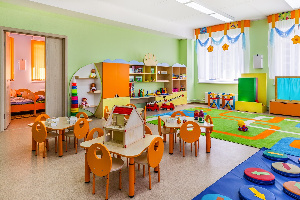 A photo of a children's classroom