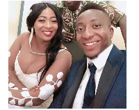 Felix Annan with the wife