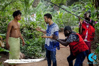 Majid Michel on set. Photo Credit: Kofas media