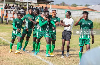 King Faisal players in a happy mood