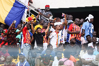 Hearts of Oak fans at the Accra Sports Stadium