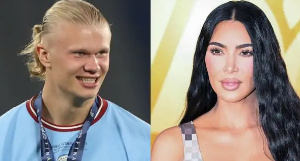 Erling Haaland and Kim Kardashan