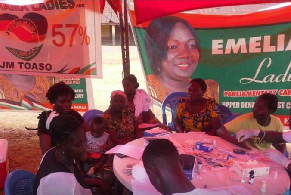 Mahama Ladies in collaboration with Emelia Ladies campaign in Upper Denkyira East.