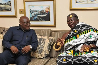 President Nana Akufo-Addo interacts with Asantehene, Otumfuo Osei Tutu II