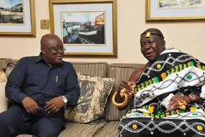 President Akuffo-Addo (right), Otumfuo Osei Tutu II (left)