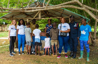 The group with some of the children