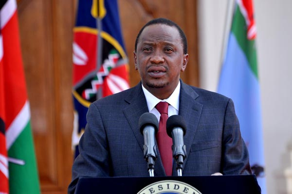 Kenya's President, Uhuru Kenyatta