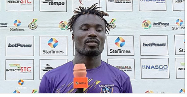 Striker of Medeama SC, Jonathan Sowah