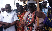 Winneba Chief Imam speaking during the festivity