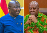 Dr Mahamudu Bawumia, Vice President of Ghana and John Mahama