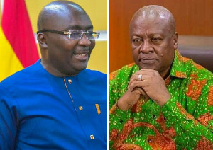 Dr Mahamudu Bawumia, Vice President of Ghana and John Mahama