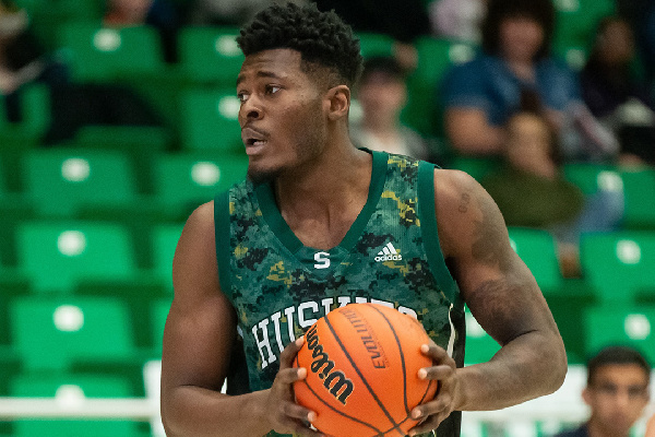 International student Maxwell Amoafo is a fourth-year Huskies forward and USask sociology student fr