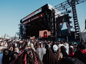 Stonebwoy performing in Australia