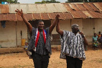 Dr Bawumia introducing the NPP Candidate William Hor (Afram Plains South)