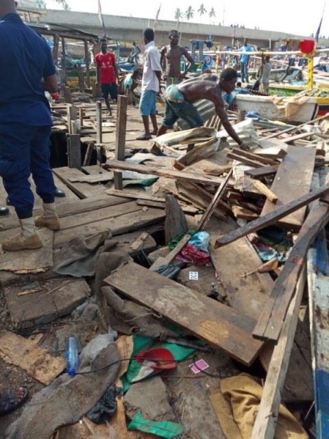 KEEA Police Command raided and demolished some structures which housed drug peddlers and criminals