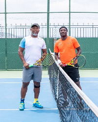 Gyan defeated Baboo in a tennis game