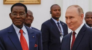 President of Equatorial Guinea meets Russian president