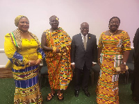 Otumfuo and Nana Addo with their spouses in the UK