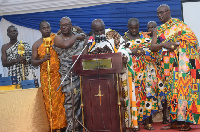 Okyenhene Osagyefo Amoatia Ofori Panin was speaking at the 2nd Eastern Regional GJA awards