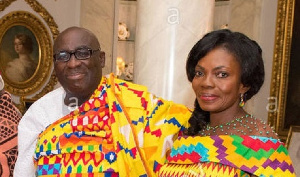 Papa Owusu Ankomah with his wife, Augustina Owusu Ankomah