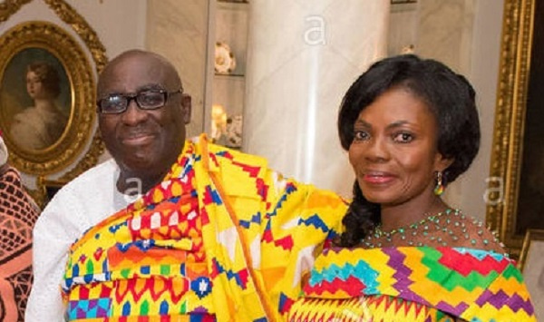 Papa Owusu Ankomah with his wife, Augustina Owusu Ankomah