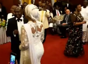 Samira Bawumia dances with Dr Bawumia