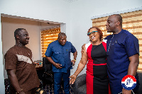 Hawa Koomson with some NPP executives