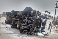 The gas tanker involved in the accident is registered as GN 4513-21