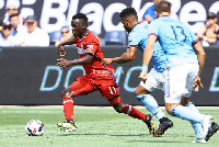 David Accam against New York City (Photo By: Senyuiedzorm Awusi Adadevoh)