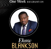 The late Ekow Blankson