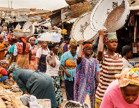 A market scene in Ghana