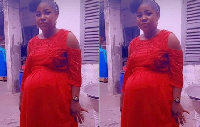 Josephine Panyin Mensah wearing her fake baby bump