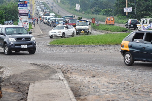 The 4 roundabouts have over the years caused gridlock and accidents on the Kumasi-Ejisu road