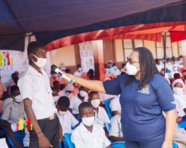 NCCE Boss Josephine challenged students to help champion the fight against plastic waste