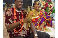 Paul Onuachu with his wife