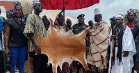 The swearing in of Yagbonwura as the president of Savannah House of Chiefs