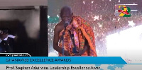 Professor Stephen Adei at the GhanaWeb Excellence Awards