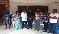 Emmanuel Armah Kofi-Buah led a delegation to visit families of the kidnapped girls