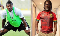 Asamoah Gyan and Countryman Songo