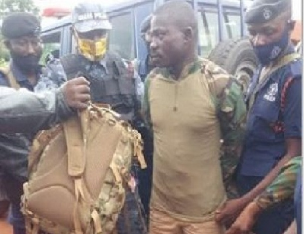 Isaac Owusu was arrested by a joint military cum police detachment