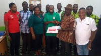 Dr Nuettey picking his nomination forms at the party's constituency office