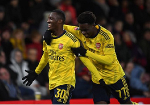 Nketiah and Saka scored Arsenal's goals against Bournemouth